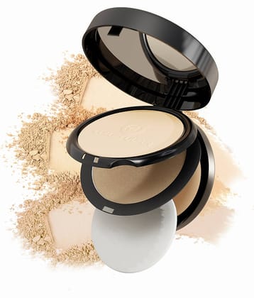 Colors Queen 3-in-1 Multi Effect Sun Block Compact Powder 30g, Natural Beige (Shade - 03)