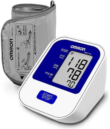 Omron HEM 7124 Fully Automatic Digital Blood Pressure Monitor with Intellisense Technology For Most Accurate Measurement