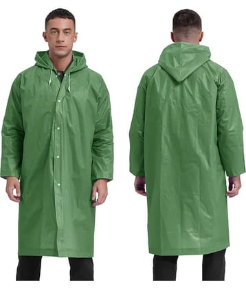 Infispace Green Nylon Men's Raincoat ( Pack of 1 )