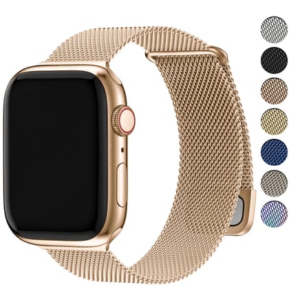 Fullmosa Compatible with Apple Watch Straps 42mm(Series 11 10) 41mm 40mm 38mm Women Men,Milanese Loop Replacement iWatch Strap SE3/2/1 Series 11 10 9 8 7 6 5 4 3 2 1,Rose Gold [NO Watch and Case] Rose Gold / 42mm(Series 10)/41mm/40mm/38mm