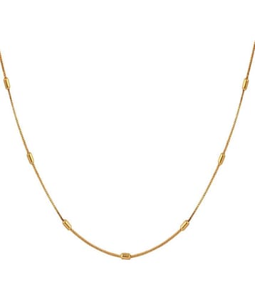 FASHION FRILL Gold Plated Chain ( Set of 1 )