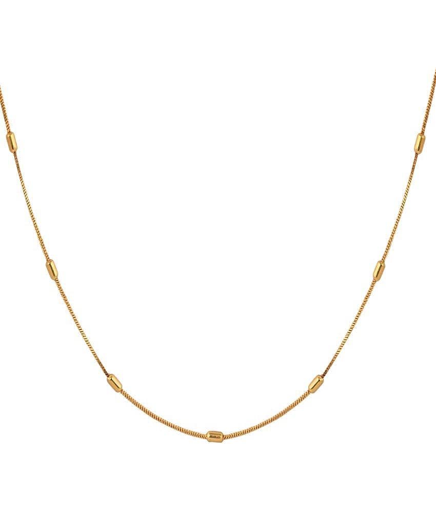 FASHION FRILL Gold Plated Chain ( Set of 1 )