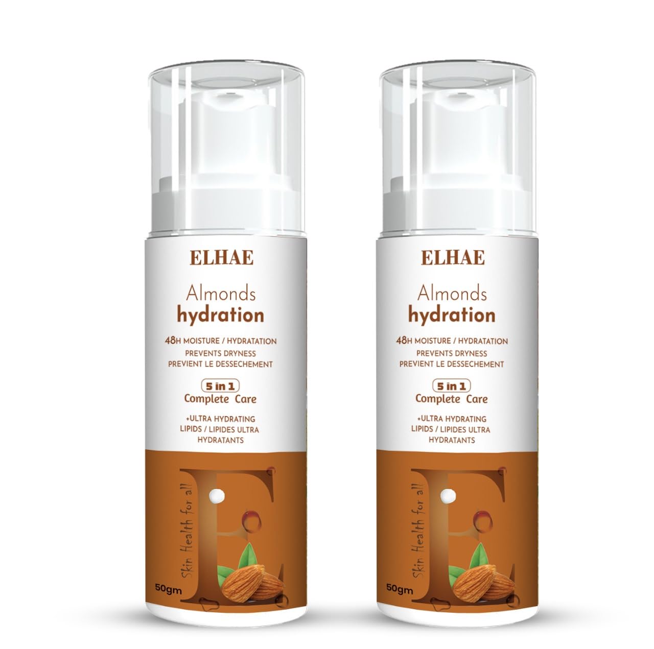 ELHAE Original Scent Body & Hand Lotion, Dry Skin Moisturizer with Hydraluncence Blend and Cherry Almond Essence, 50ml