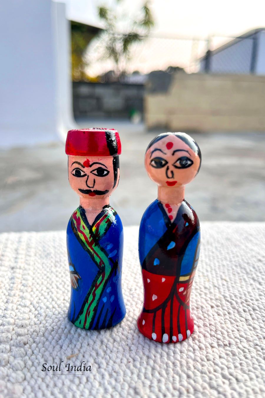 Handcrafted GI TAGGED Etikoppaka Mini Couple Set