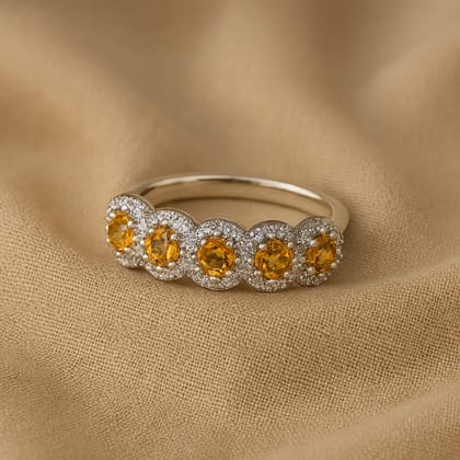 Solar Citrine Ring-US 9