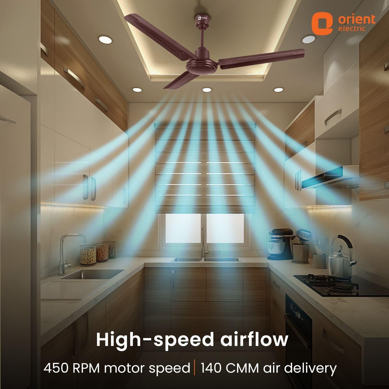 Falcon 400 Ceiling Fan | 5-Year Warranty Falcon 400 Ceiling Fan | 5-Year Warranty - 1400MM / Brown