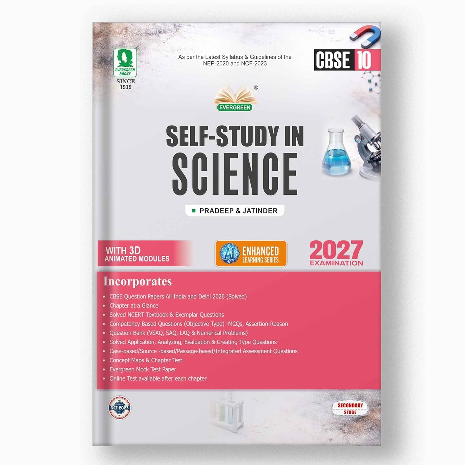 Evergreen Self Study In Science: For 2025 Examinations (Class 10) Paperback – 1 January 2025