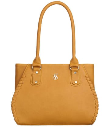 Fostelo - Yellow PU Shoulder Bag - Yellow