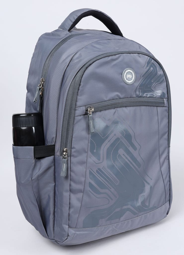 PB Pearlbags EXCEL 26L Printed Laptop Backpack With Rain Cover,USB Charging Port,2 Compartment,Premium Fabric,Water Resistant Anti Theft,School & College Bag for Boys and Girls,Office & Travel Bag for Men and Women,49X31X17 Cms