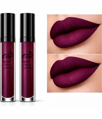 EOD Wine Matte Transferproof Liquid Lipstick ( Pack of 2 )