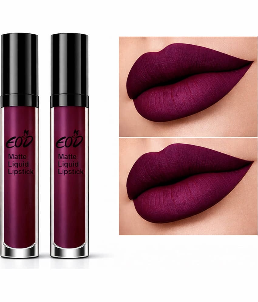EOD Wine Matte Transferproof Liquid Lipstick ( Pack of 2 )