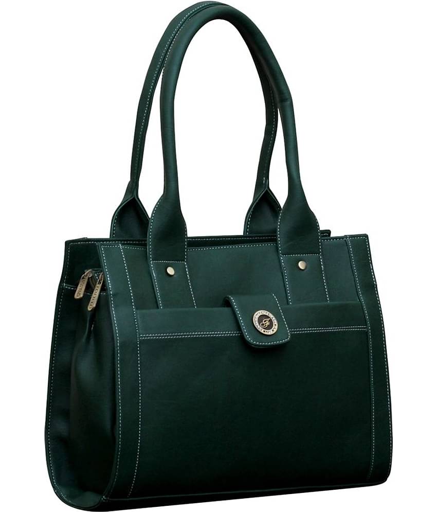 Fostelo Shoulder Bag Faux Leather Set of 1 ( Green )