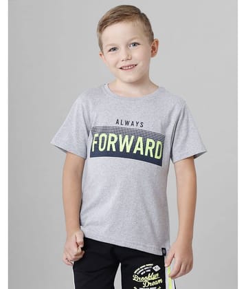 CODEZ Pack of 1 Boys Cotton T-Shirt ( Gray )