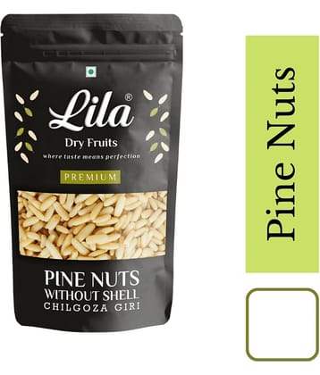 LILA DRY FRUITS Premium Pine Nuts Chilgoza 100 Gms Fresh Crunchy Nut For Cooking