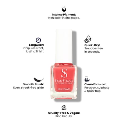 StarStruck by Sunny Leone - Pink Charm - Glossy Nail Polish | Mirror-Like Shine & Longwear Color | Quick Dry Formula StarStruck by Sunny Leone - Pink Charm - Glossy Nail Polish | Mirror-Like Shine & Longwear Color | Quick Dry Formula