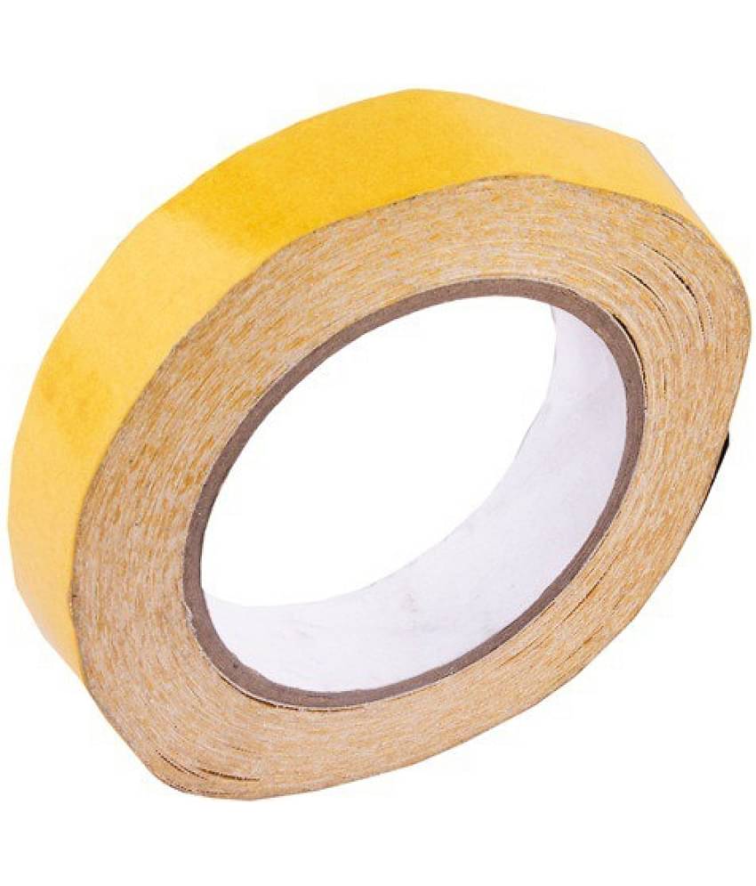 Double sided transparent Tape For Attach Hair Patch/Wig (25mm x 5meters) (Yellow),