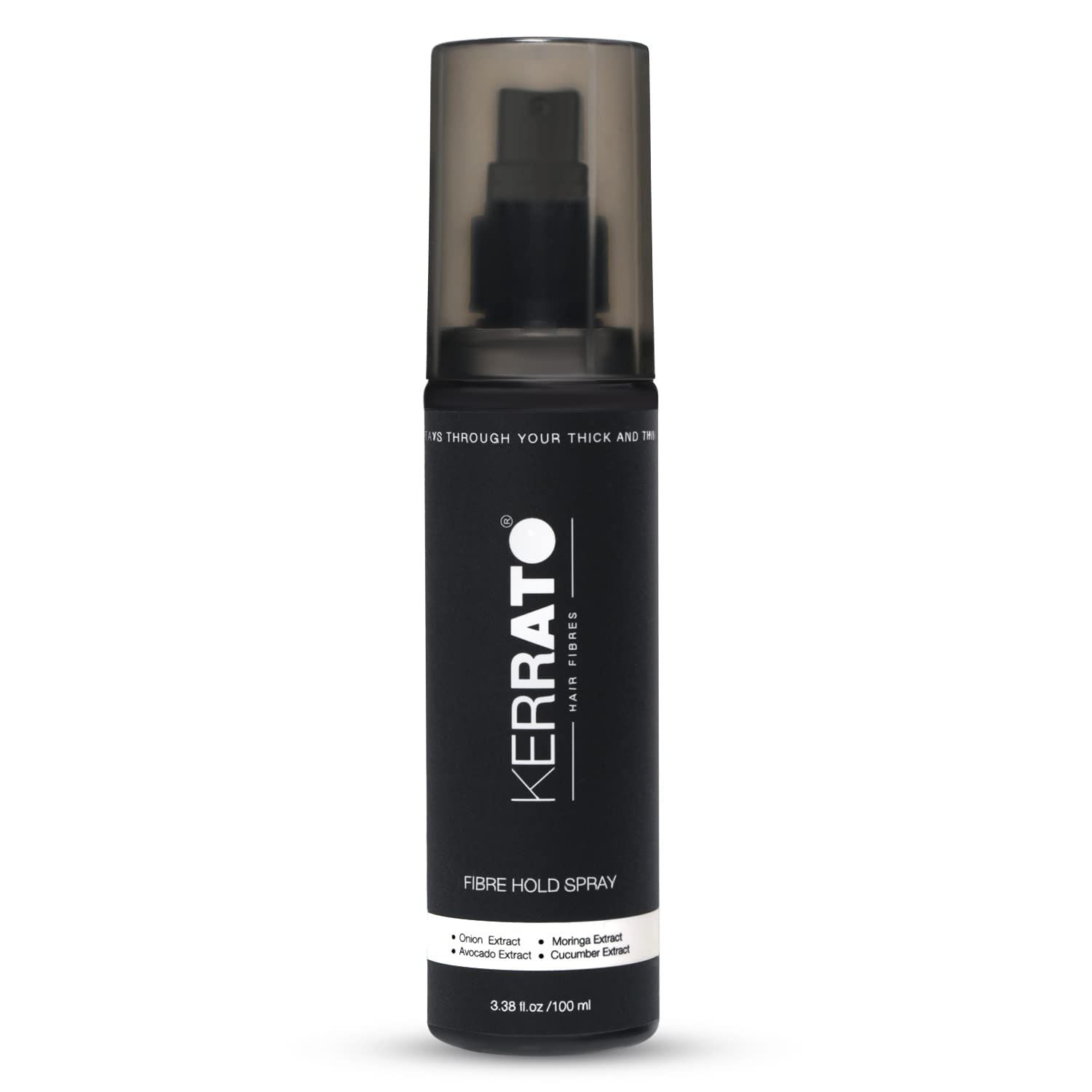 KERRATO HAIR FIBRES Unisex Water Resistant Locking Spray for All Hair Building Fibers (100ml) | Strong Hold All Day | Fiber Holding Sray, Hair Spray Pack of 1 KERRATO HAIR FIBRES Unisex Water Resistant Locking Spray for All Hair Building Fibers (100ml) |