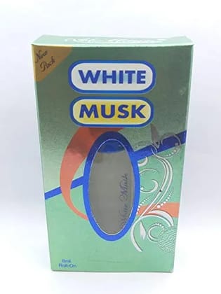 100% Pure White Musk attar ittar and itra Ready with essential oils smelling great all day long and boost confidence Alcohol-Free Long-Lasting, 8 ml (White musk Attar)