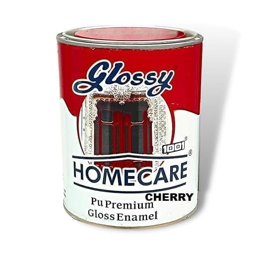 1001 Glossy Homecare Cherry PuPremium Gloss Enamel Paint, | High Gloss Finish | PU Finish | Fade Resistant I Wall Paint I Metal Paint I (1 Ltr)