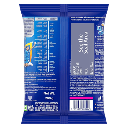 Horlicks Energy Drink Classic Malt 200G Horlicks Energy Drink Classic Malt 200G