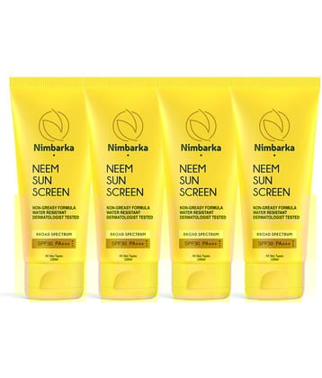 Nimbarka Sunscreen Cream For All Skin Type ( Pack of 4 )