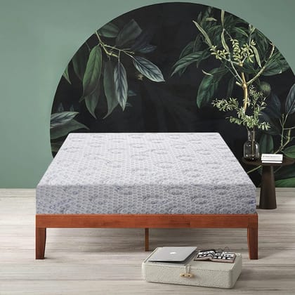 SLEEPSPA Nirvana Bamboo Fabric with HerbFRESH Technology 7 Zone 4 Inch Queen Size Mattress | 11 Years Warranty | Medium Soft | Natural Pure Latex Foam Mattress (72x60x4,Queen Size Mattress, White) SLEEPSPA Nirvana Bamboo Fabric with HerbFRESH Technology 7 Zone 4 Inch Queen Size Mattress | 11 Years Warranty | Medium Soft | Natural Pure Latex Foam Mattress (72x60x4,Queen Size Mattress, White)
