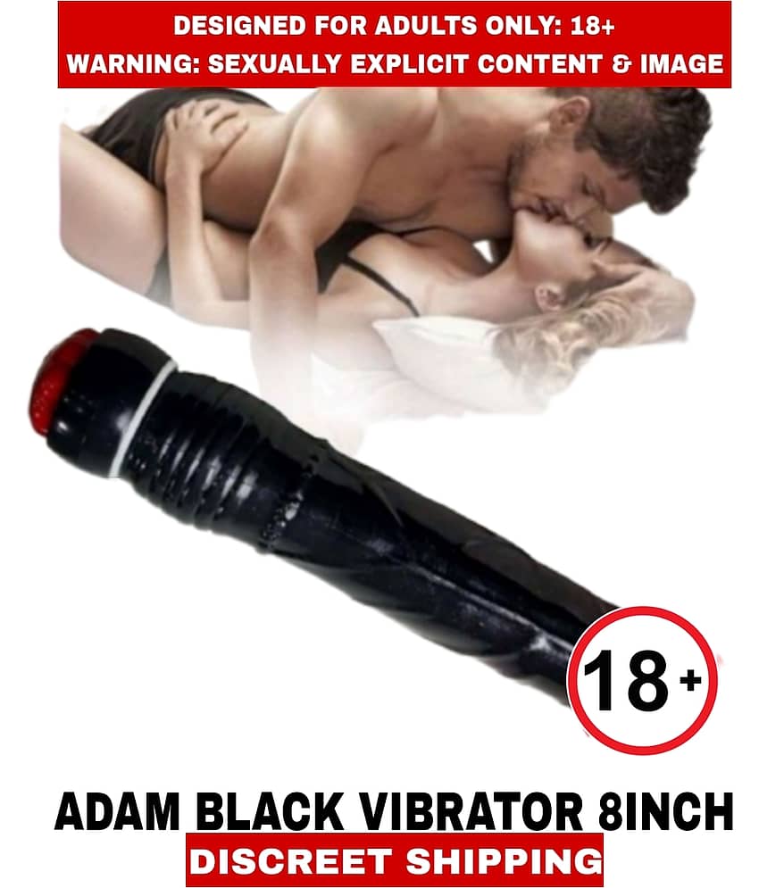 Adult New Sexy toy Adam Black 8inch Silicon Vibrator Dildo Sensual Experience For Women