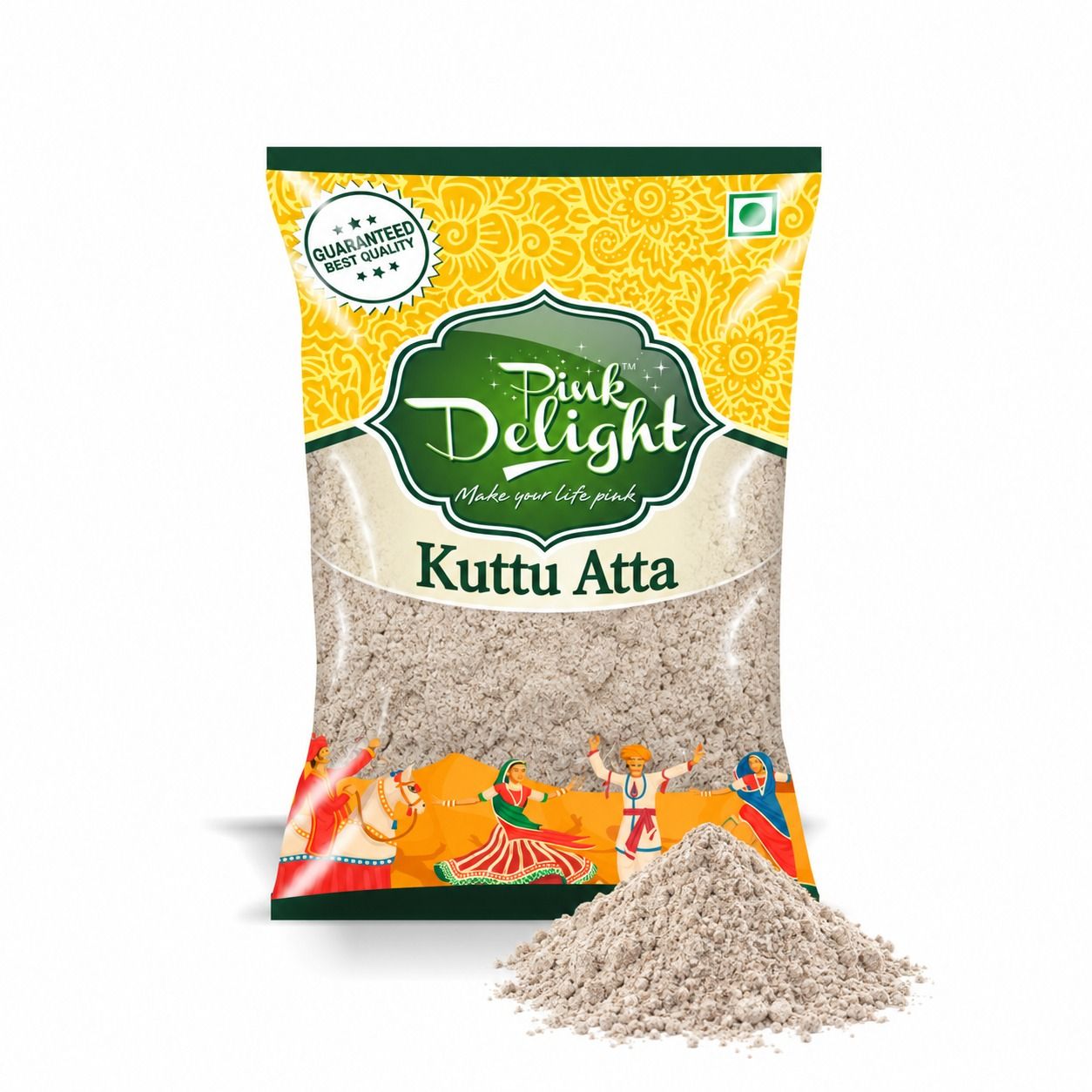 Pink Delight Kuttu Atta (Buckwheat Flour) | Perfect for Fasting, 200gm