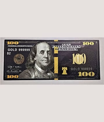 100 US DOLLAR 24 CT GOLD PLATED BILL