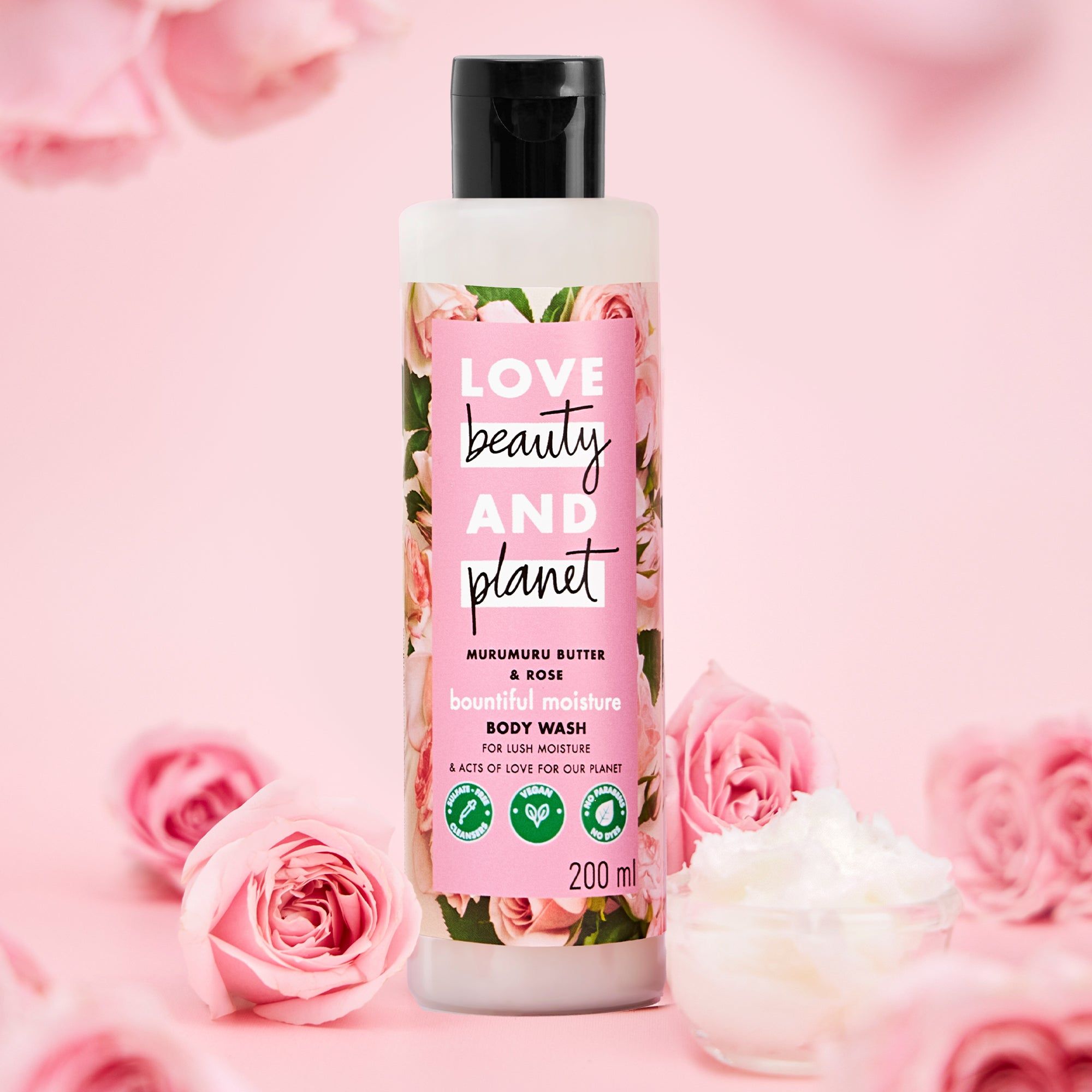 Murumuru Butter & Rose Body Wash-200 ml