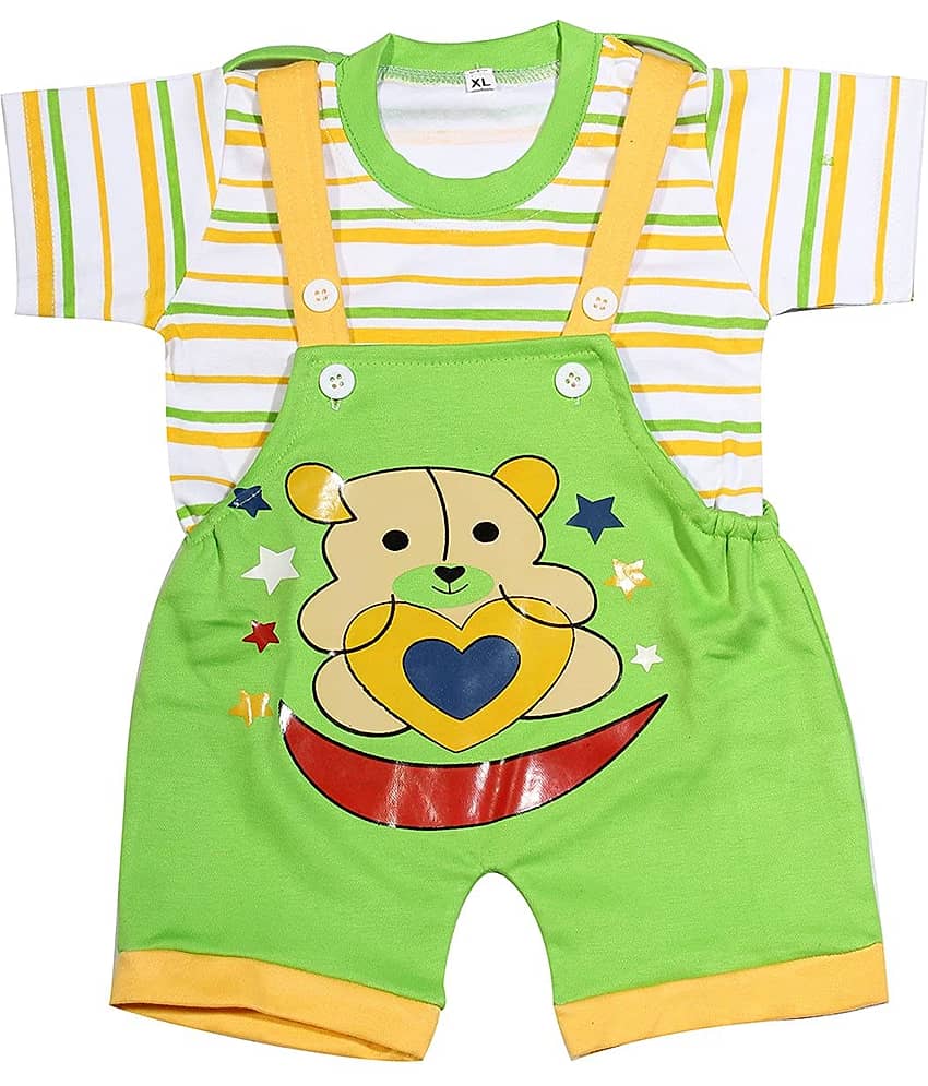 Babeezworld Baby Girls 100% Cotton Bodysuit ( Multi Color )