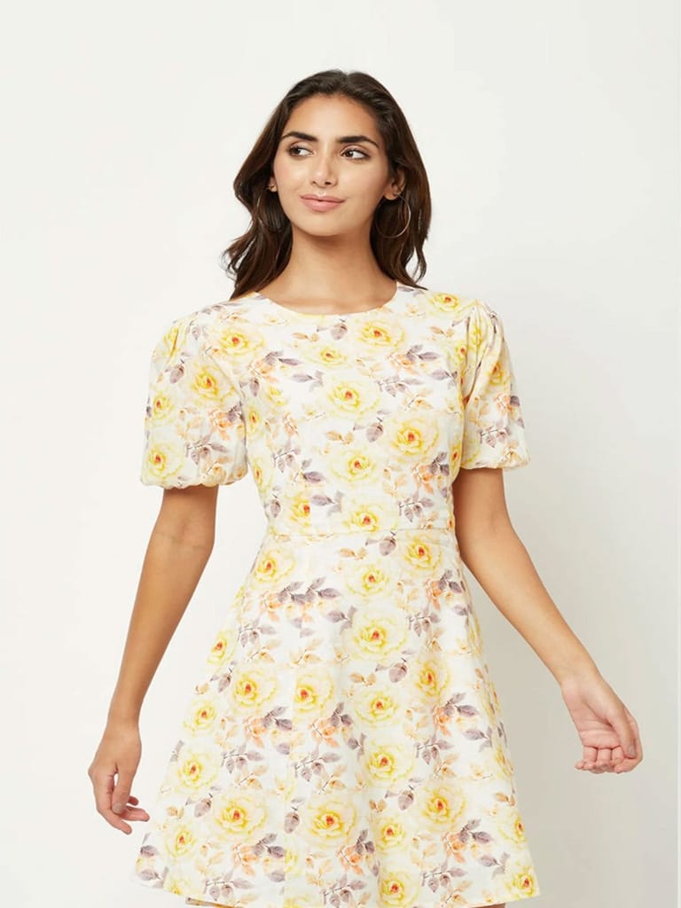 Blossoming Linen Maxi Dress