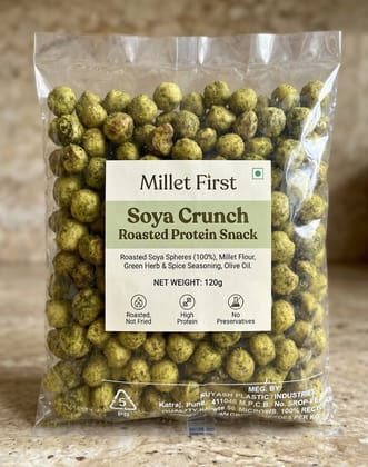 Millet First Soya Crunch Roasted Protein Snack 120g