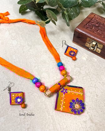 Handmade Terracotta Jewellery Set