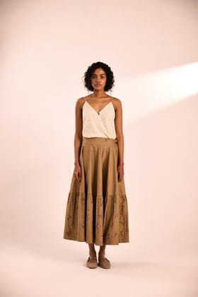 Rust Rose Skirt-XS