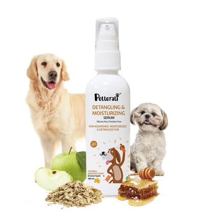 Petterati Dog Hair Serum for Moisturized and Detangled Coat, Sulphate & Paraben Free - 100ml