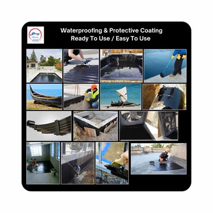 1001 READY MIXED PAINT,BITUMENS,LEAD FREE ACID.ALKALI AND HEAT RESISTING COMBO Pack 2 BLACK Solvent Wall Paint (2 X 200 ML)