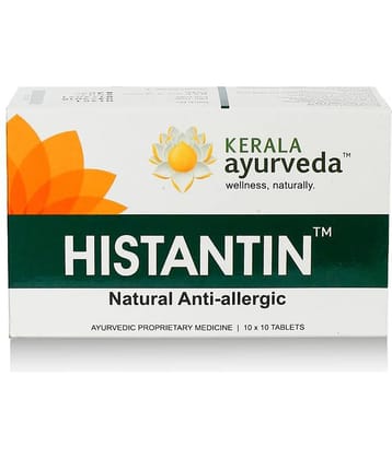 Kerala Ayurveda Histantin 100 Tablets,Non-Drowsy Ayurvedic Pills For Relief From Allergies, With Amla, Turmeric and Guduchi