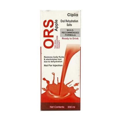 Cipla Ors Apple - Pack Of 200 Ml Rehydration Drink
