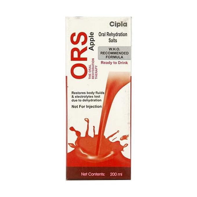 Cipla Ors Apple - Pack Of 200 Ml Rehydration Drink