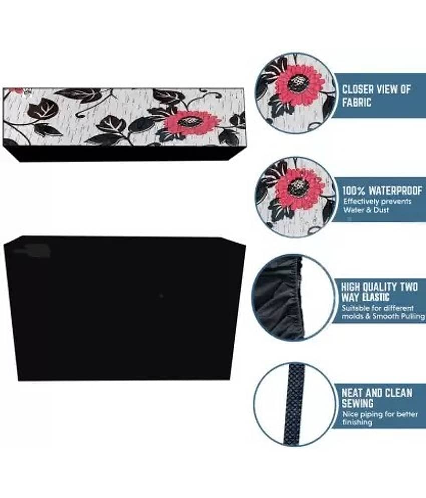 CASA FURNISHING Set of 2 Polyester Blend Multi AC Cover for 1.5 Ton Split AC