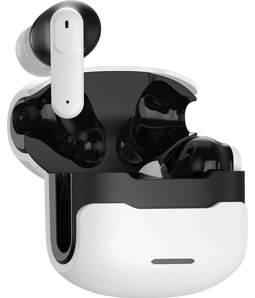 VEhop AIRBUDS LOW LATENCY Bluetooth True Wireless (TWS) In Ear 35 Hours Playback Fast charging,Powerfull bass IPX4(Splash & Sweat Proof) White