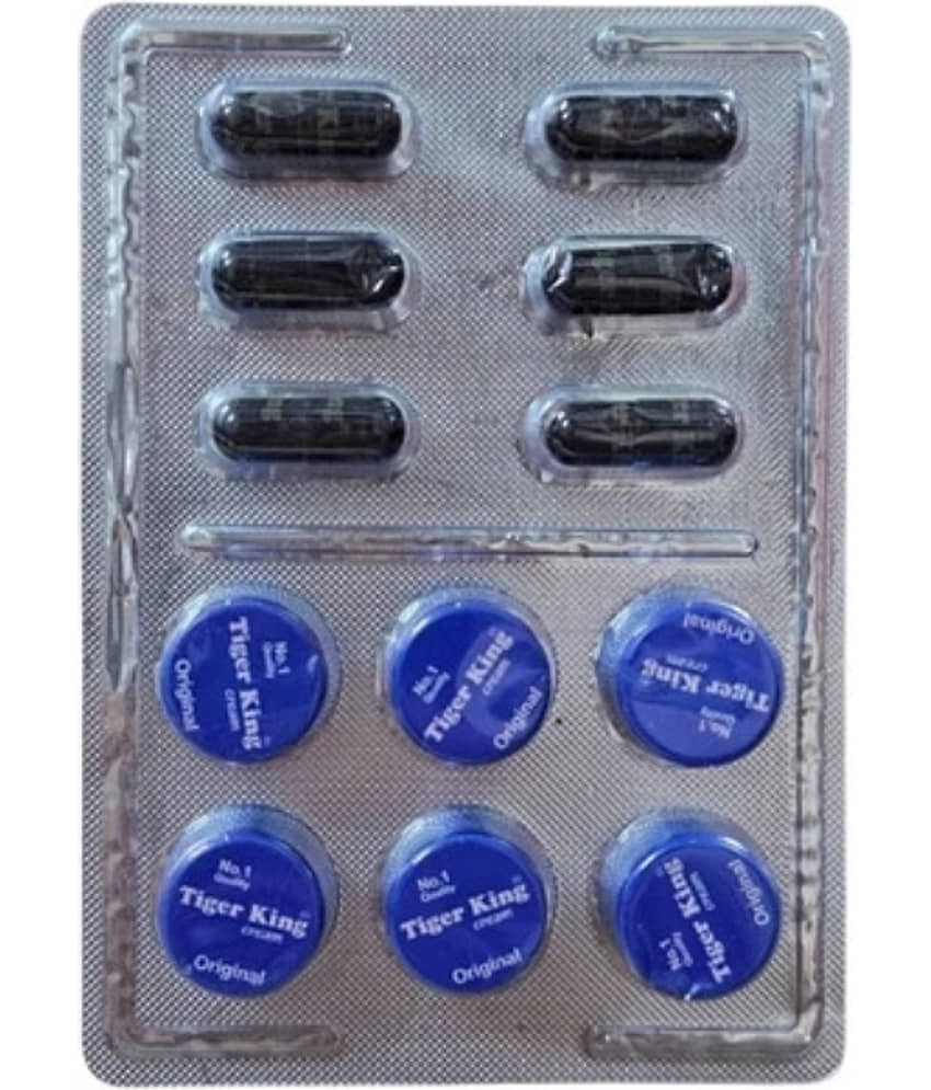 Tiger King D Cream With Capsule for Men