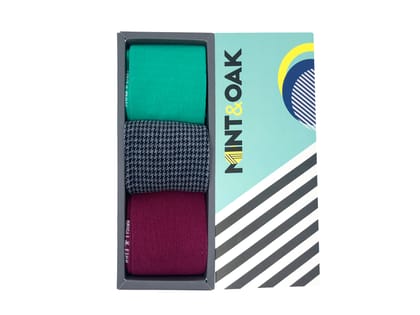 Executive Essentials Set-of-3 Crew Socks for Men