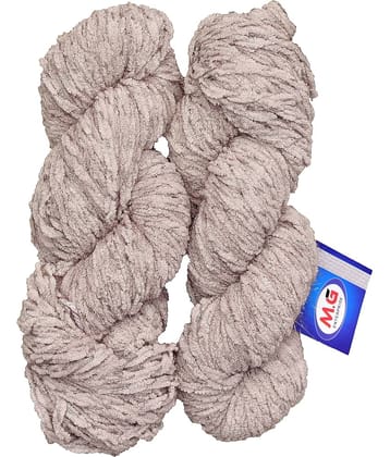 Knitting Yarn Puff Knitting Yarn Thick Chunky Wool, Extra Soft Thick Beige 200 gm  Best Used with Knitting Needles, Crochet Needles Wool Yarn for Knitting.