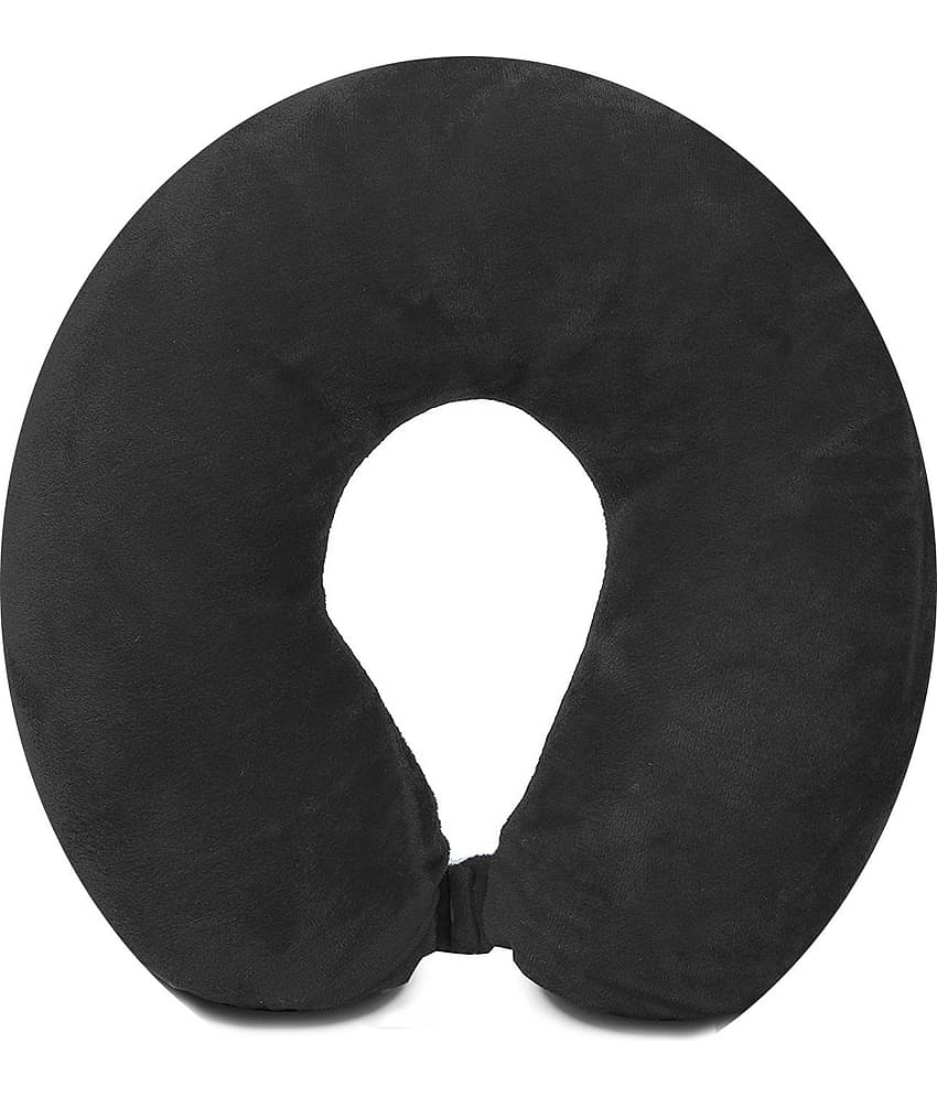 JUZZII Black Neck Pillow ( Pack of 1 )