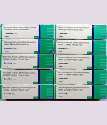 DERMIFORD CREAM 15 GM ( PACK OF 10) Day Cream 150 gm Pack of 10