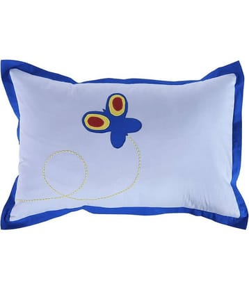 HUGS N RUGS - Pack of 1 Cotton Embroidered Regular Pillow Cover ( 60.96 cm(24) x 40.64 cm(16) ) - Multi