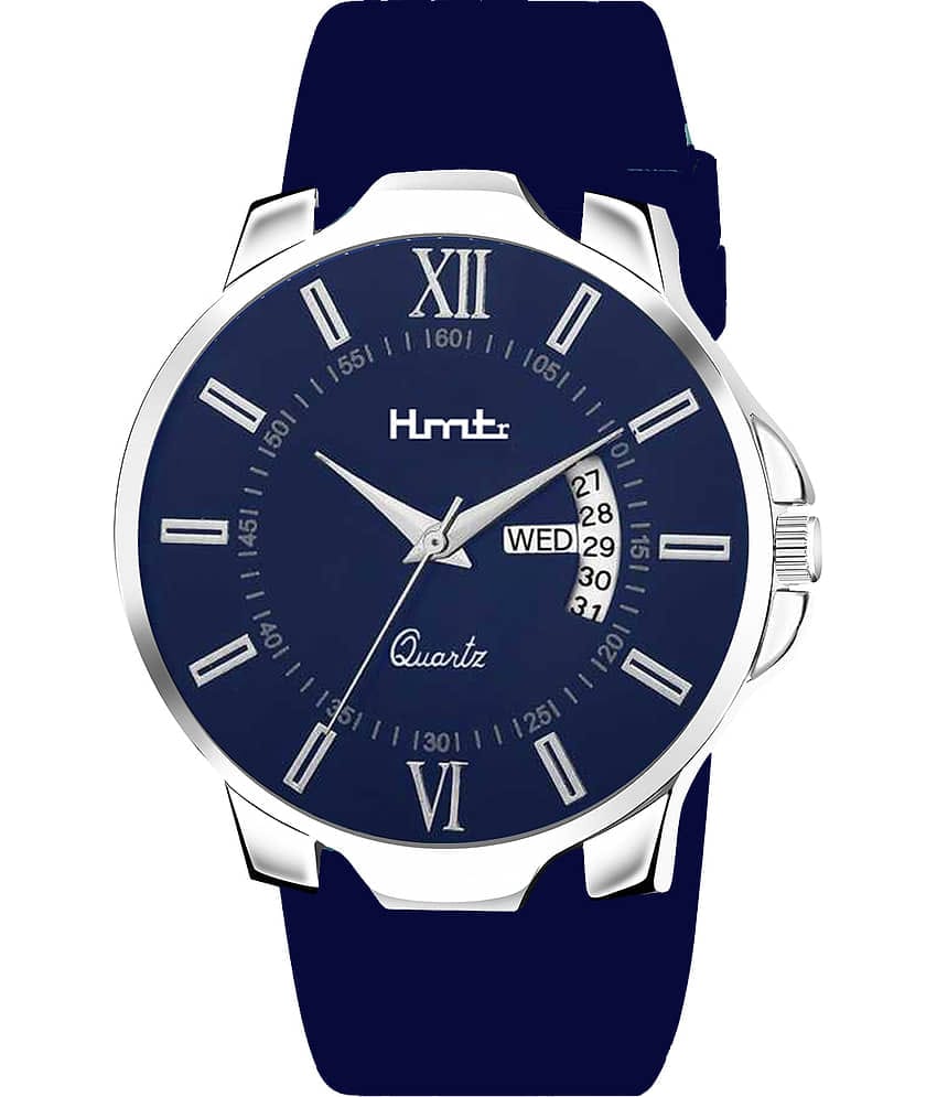 HMTr Blue Silicon Analog Men's Watch