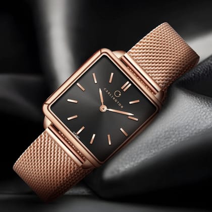Iconic 2040 Black Analog Womens Watch